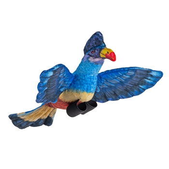 Eco-Friendly Rainforest 4.5 Inch Flying Plush Great Blue Turaco by Wild Republic