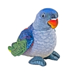 Eco-Friendly Rainforest 4.5 Inch Plush Blue Rumped Parrot by Wild Republic