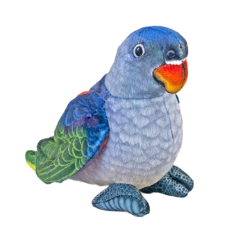 Eco-Friendly Rainforest 4.5 Inch Plush Blue Rumped Parrot by Wild Republic