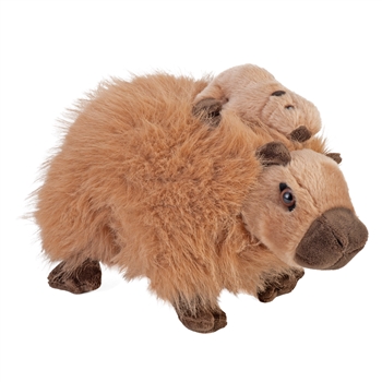 Mom and Baby Capybara Stuffed Animals by Wild Republic