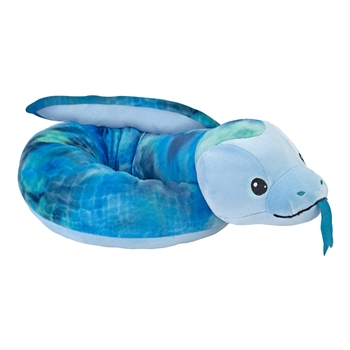 Squishy 52 Inch Plush Blue Snake by Wild Republic