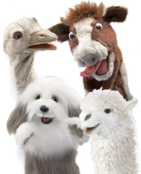 Panting Pup Folkmanis High Quality Domestic Animal Puppets 